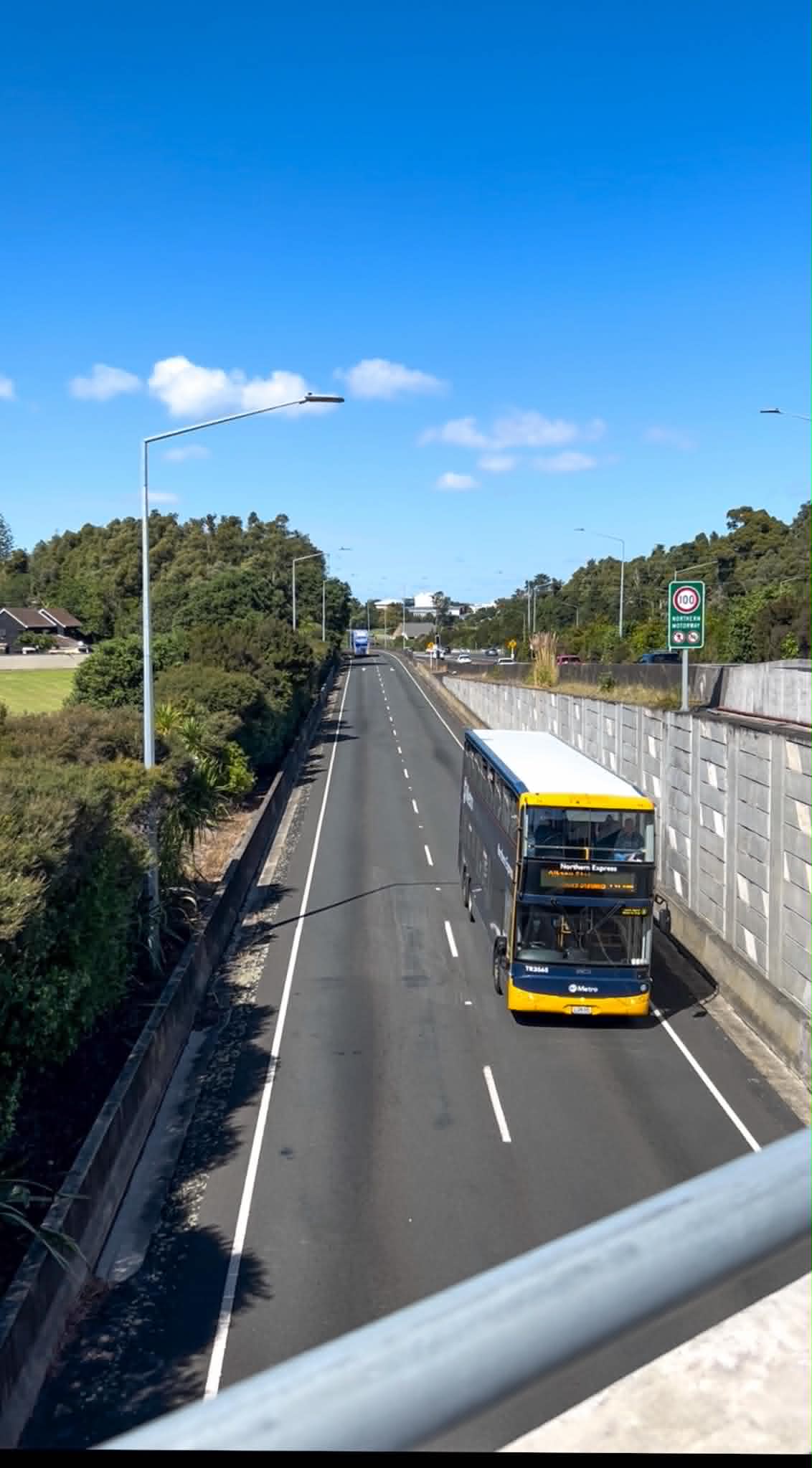 Northern Busway Auckland dedicated bus lanes