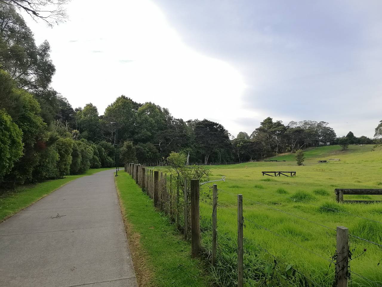 Lower Opanuku cycleway path Henderson Auckland countryside
