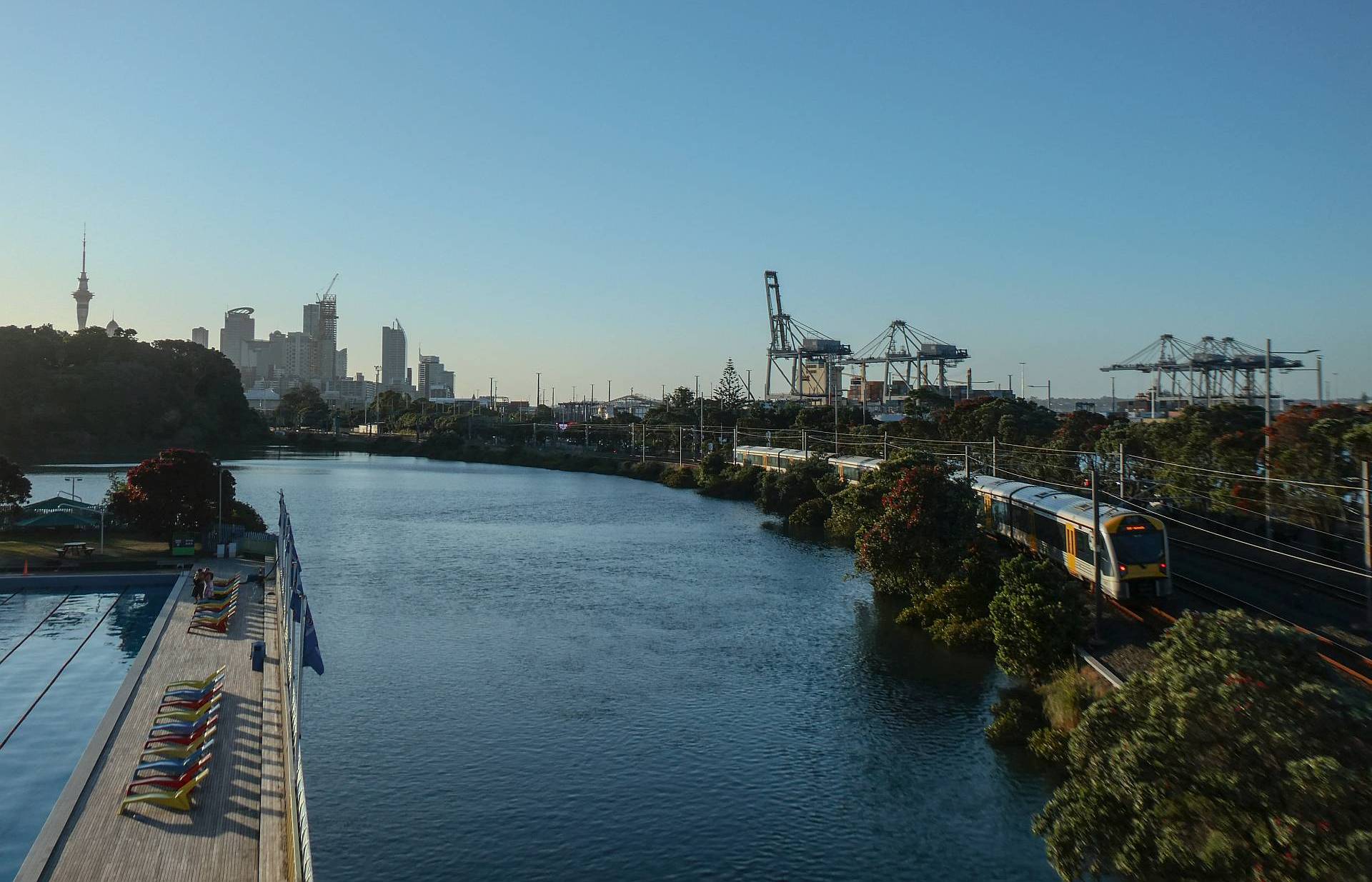 Auckland skyline and harbour