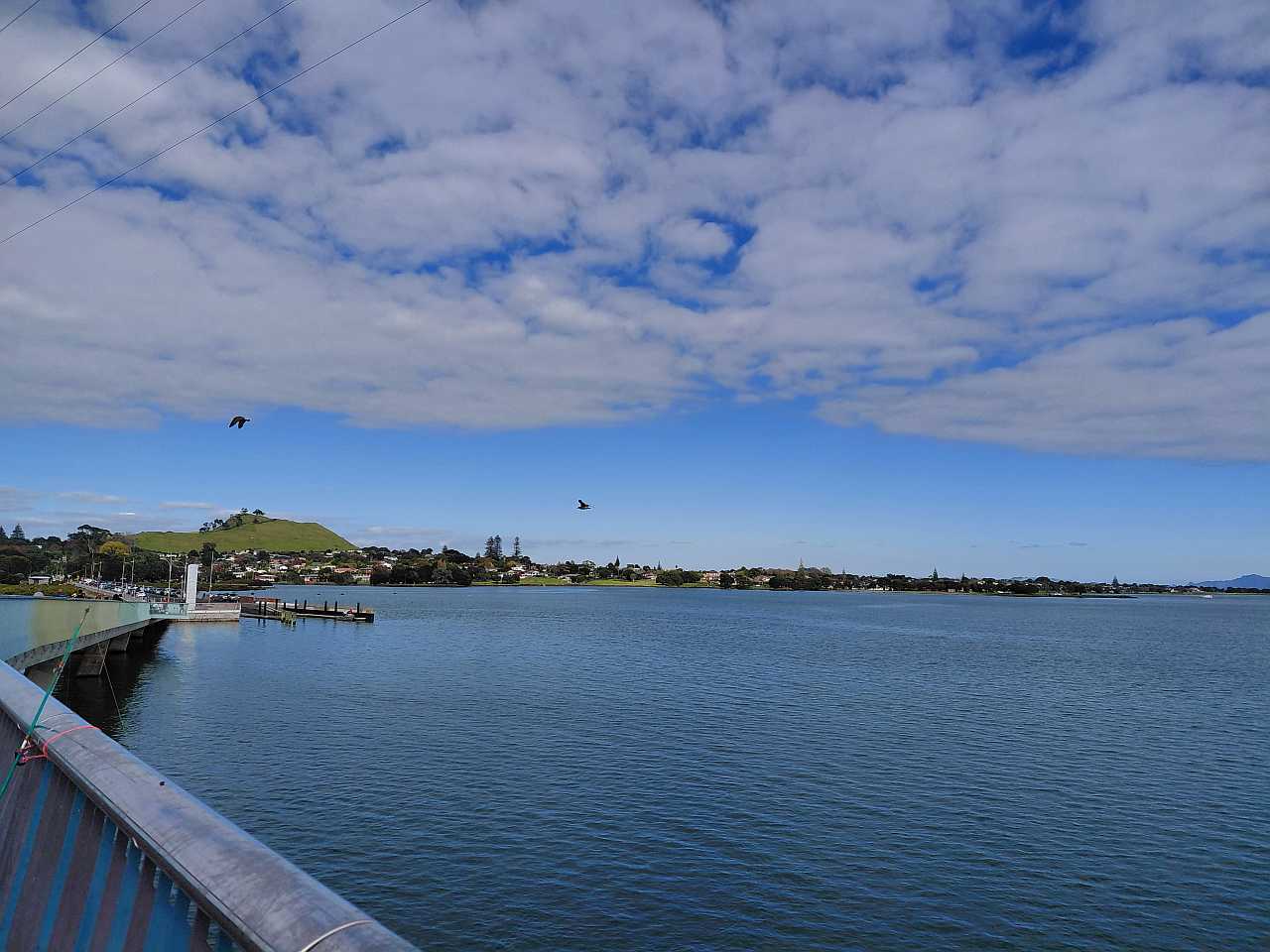 Nga Hau Mangere Bridge walking cycling Onehunga Manukau Harbour Maori design puhoro