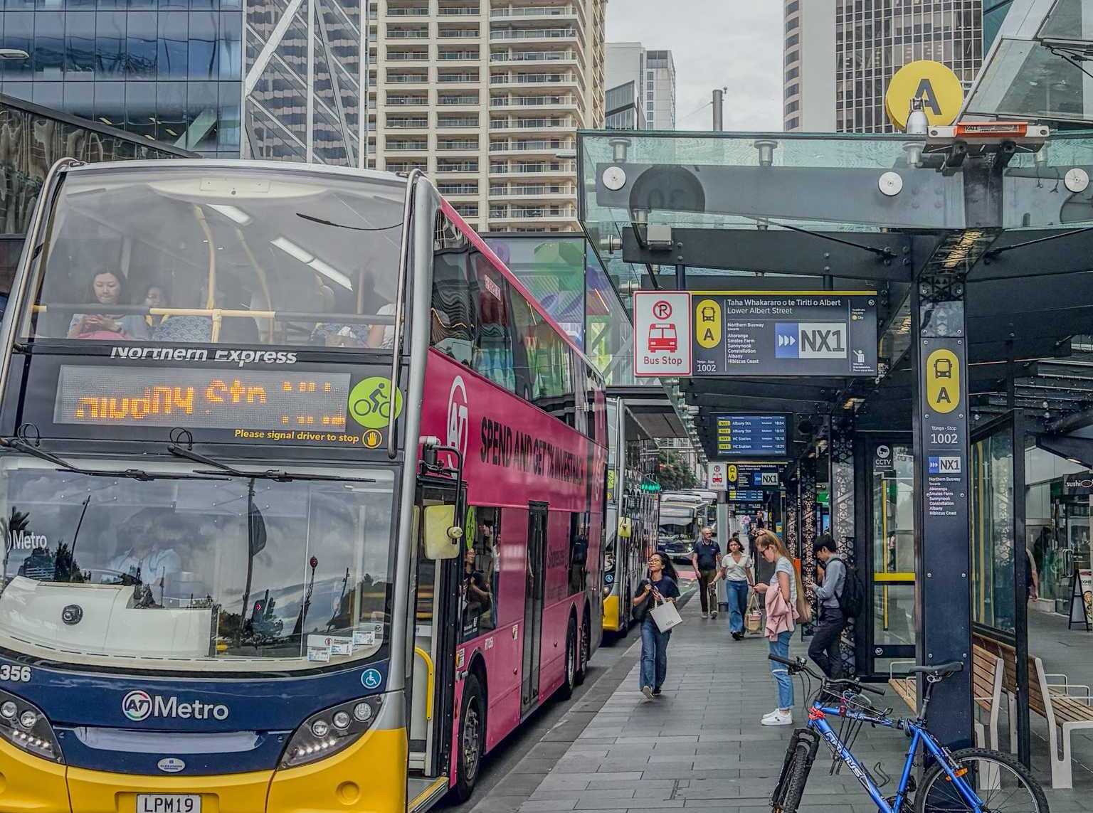 Bus interchange Waitematā Station Auckland