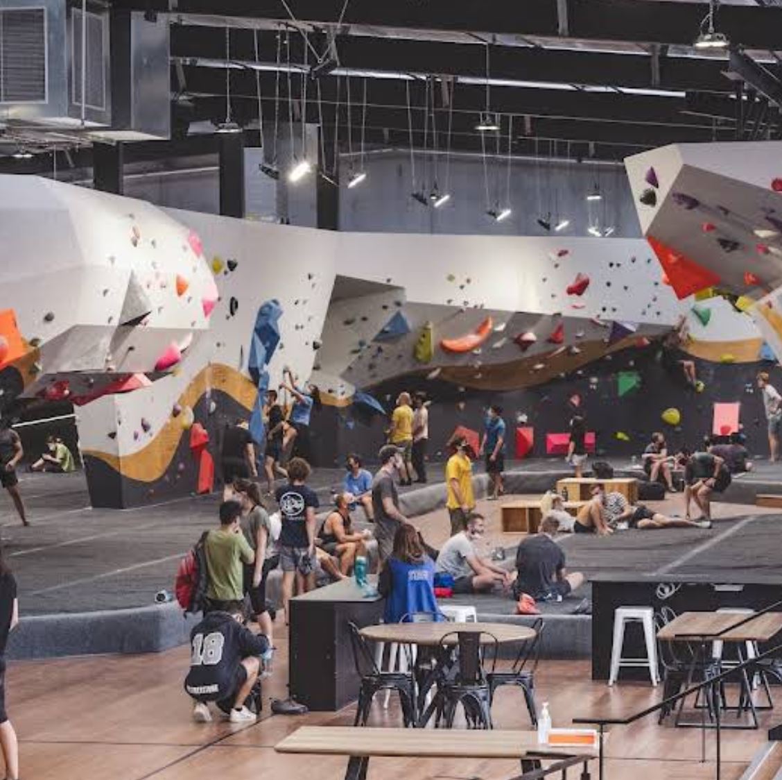 Boulder Co Auckland Northside Drive Westgate climbing gym moonboard cafe